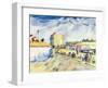 The Walls of Paris-Vincent van Gogh-Framed Giclee Print