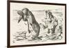 The Walrus and the Carpenter the Walrus Eats the Last Oyster-John Tenniel-Framed Photographic Print