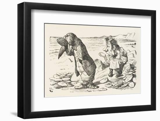 The Walrus and the Carpenter the Walrus Eats the Last Oyster-John Tenniel-Framed Photographic Print