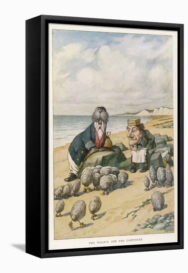 The Walrus and the Carpenter-John Tenniel-Framed Stretched Canvas