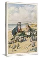 The Walrus and the Carpenter-John Tenniel-Stretched Canvas