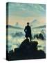 The Wanderer Above the Mists-Caspar David Friedrich-Stretched Canvas