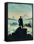 The Wanderer Above the Mists-Caspar David Friedrich-Framed Stretched Canvas