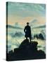 The Wanderer Above the Mists-Caspar David Friedrich-Stretched Canvas