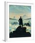 The Wanderer Above the Mists-Caspar David Friedrich-Framed Giclee Print