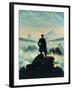 The Wanderer Above the Mists-Caspar David Friedrich-Framed Giclee Print