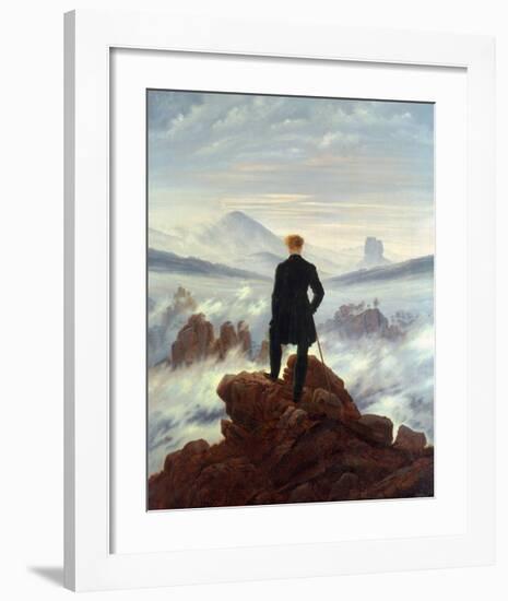 The Wanderer Above the Sea of Fog, 1818-Caspar David Friedrich-Framed Art Print