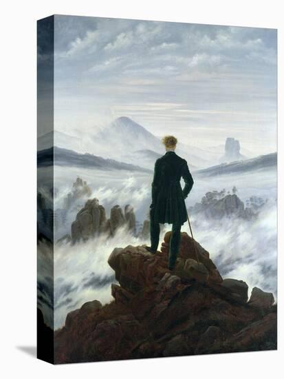 The Wanderer Above the Sea of Fog, 1818-Caspar David Friedrich-Stretched Canvas