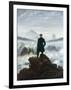 The Wanderer Above the Sea of Fog, 1818-Caspar David Friedrich-Framed Premium Giclee Print