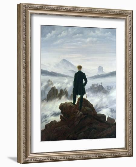 The Wanderer Above the Sea of Fog, 1818-Caspar David Friedrich-Framed Giclee Print