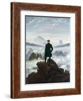 The Wanderer Above the Sea of Fog, 1818-Caspar David Friedrich-Framed Giclee Print