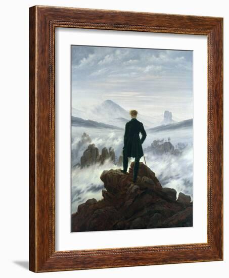 The Wanderer Above the Sea of Fog, 1818-Caspar David Friedrich-Framed Giclee Print