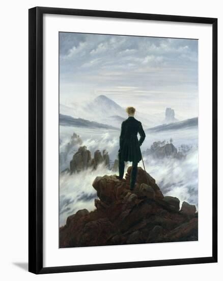 The Wanderer Above the Sea of Fog, 1818-Caspar David Friedrich-Framed Giclee Print