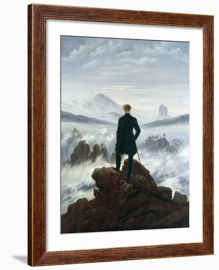 The Wanderer Above the Sea of Fog, 1818-Caspar David Friedrich-Framed Giclee Print