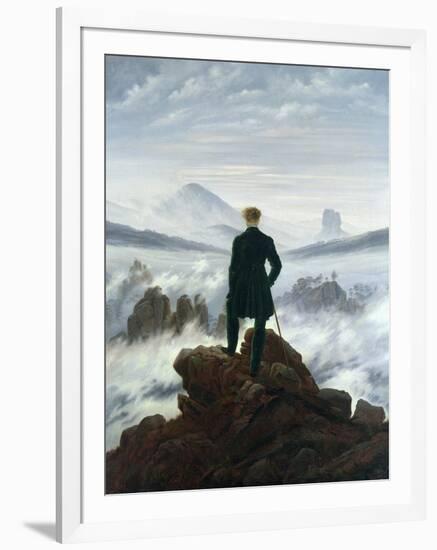 The Wanderer Above the Sea of Fog, 1818-Caspar David Friedrich-Framed Giclee Print