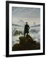 The Wanderer Above the Sea of Fog, about 1818-Caspar David Friedrich-Framed Giclee Print