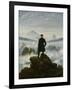 The Wanderer Above the Sea of Fog, about 1818-Caspar David Friedrich-Framed Giclee Print