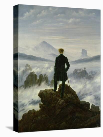 The Wanderer Above the Sea of Fog, about 1818-Caspar David Friedrich-Stretched Canvas