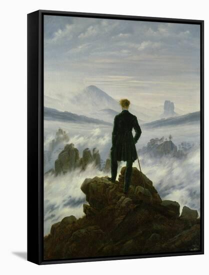 The Wanderer Above the Sea of Fog, about 1818-Caspar David Friedrich-Framed Stretched Canvas