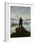 The Wanderer Above the Sea of Fog, about 1818-Caspar David Friedrich-Framed Premium Giclee Print