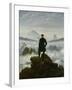 The Wanderer Above the Sea of Fog, about 1818-Caspar David Friedrich-Framed Giclee Print