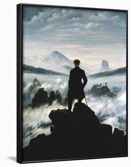 The Wanderer Above the Sea of Fog, c.1818-Caspar David Friedrich-Framed Art Print