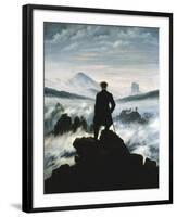 The Wanderer Above the Sea of Fog, c.1818-Caspar David Friedrich-Framed Art Print