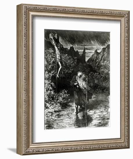 The Wandering Jew-Gustave Doré-Framed Giclee Print