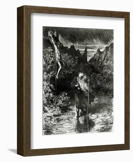 The Wandering Jew-Gustave Doré-Framed Giclee Print