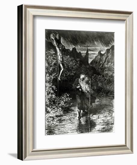 The Wandering Jew-Gustave Doré-Framed Giclee Print