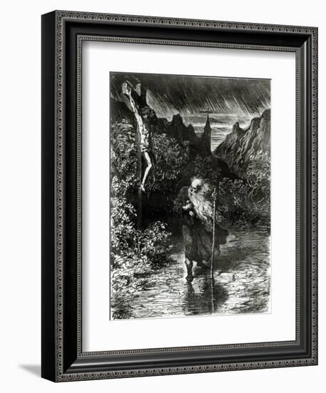 The Wandering Jew-Gustave Doré-Framed Giclee Print