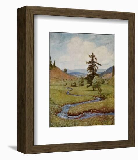 The Wandering Streamlet-Hans Thoma-Framed Art Print