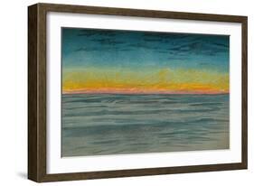 'The Waning Polar Day, 22nd September 1893. Pastel Sketch', 1893 (1897)-Fridtjof Nansen-Framed Giclee Print