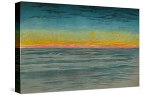 'The Waning Polar Day, 22nd September 1893. Pastel Sketch', 1893 (1897)-Fridtjof Nansen-Stretched Canvas