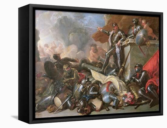 The War, 1690-1700-Luca Giordano-Framed Stretched Canvas