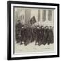 The War, a Battalion of Francs-Tireurs Passing Through Tours-Frederick Barnard-Framed Giclee Print