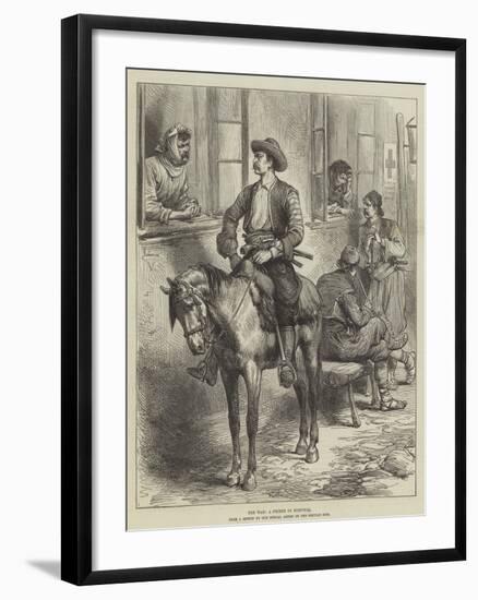 The War, a Friend in Hospital-null-Framed Giclee Print