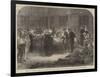 The War, a Midnight Scene at the Reichenberg Railway Station, Bohemia-null-Framed Giclee Print