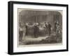 The War, a Midnight Scene at the Reichenberg Railway Station, Bohemia-null-Framed Giclee Print