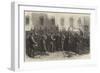 The War, a Prussian Regiment of Landwehr Mustering on the Theater Platz, Dresden-null-Framed Giclee Print