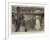 The War, a Sunday in Camp at Tampa, Inspecting the Guard-William Hatherell-Framed Giclee Print