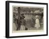 The War, a Sunday in Camp at Tampa, Inspecting the Guard-William Hatherell-Framed Giclee Print