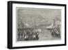 The War, Arrival of the Emperor Napoleon at the Port of Genoa-Richard Principal Leitch-Framed Giclee Print