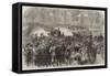 The War, Arrival of the King of Prussia at Versailles-null-Framed Stretched Canvas