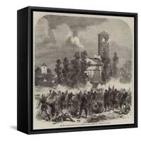 The War, Attack on the Church of Magenta-Frank Vizetelly-Framed Stretched Canvas