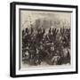 The War, Bavarian Light Dragoons Passing the Head-Quarters of the Crown Prince of Prussia at Ligny-Arthur Hopkins-Framed Premium Giclee Print