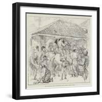 The War Between Servia and Bulgaria, the Provision Stores at Pirot-null-Framed Giclee Print