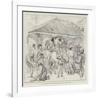 The War Between Servia and Bulgaria, the Provision Stores at Pirot-null-Framed Giclee Print