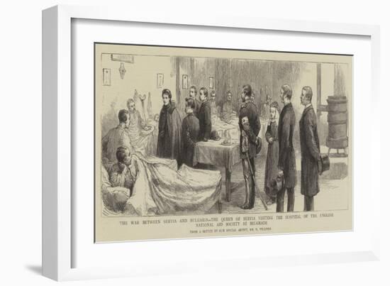 The War Between Servia and Bulgaria-Frederic Villiers-Framed Giclee Print