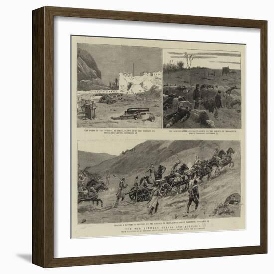 The War Between Servia and Bulgaria-Maksymiljan Antoni Piotrowski-Framed Giclee Print